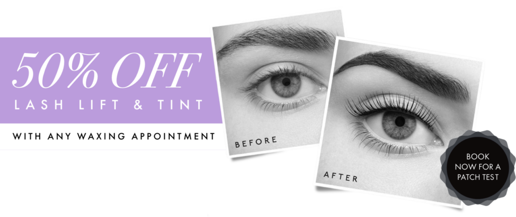 50% OFF Lash Lift & Tint